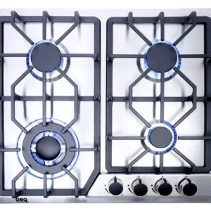 PLAQUE DE CUISSON beq A GAZ 4 INOX 60CM